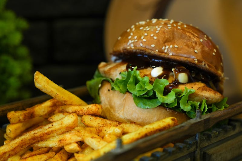 Chicken sandwich combo meal