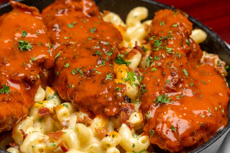 Smoked mac and cheese side dish